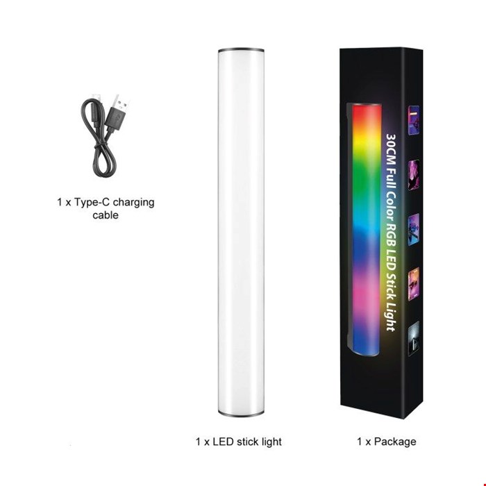 باتوم لایت Puluz Full Color RGB 30CM